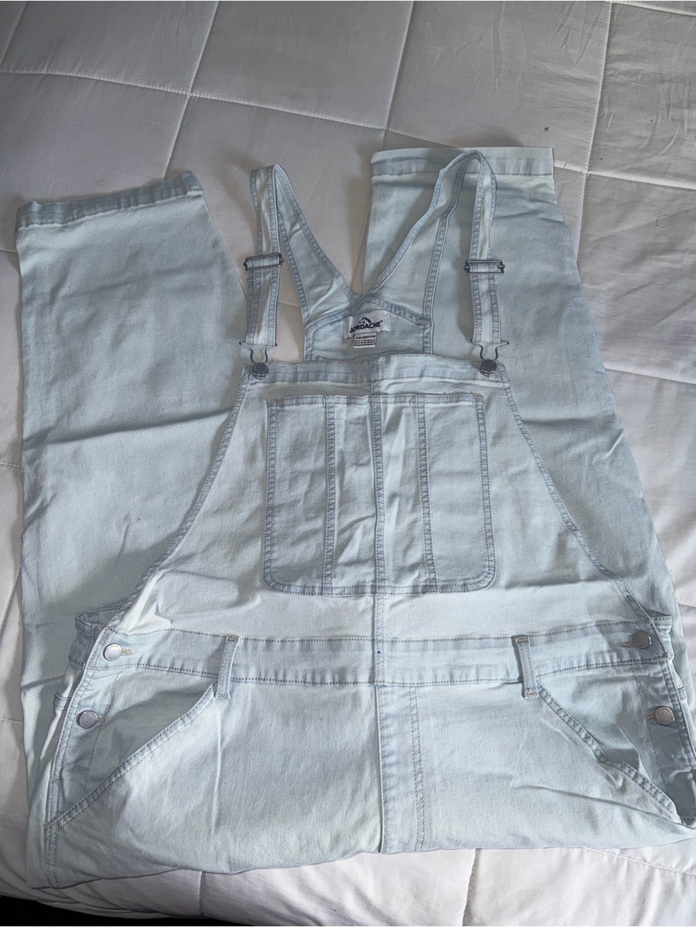 Jordache Light Blue Denim Overalls - 3X